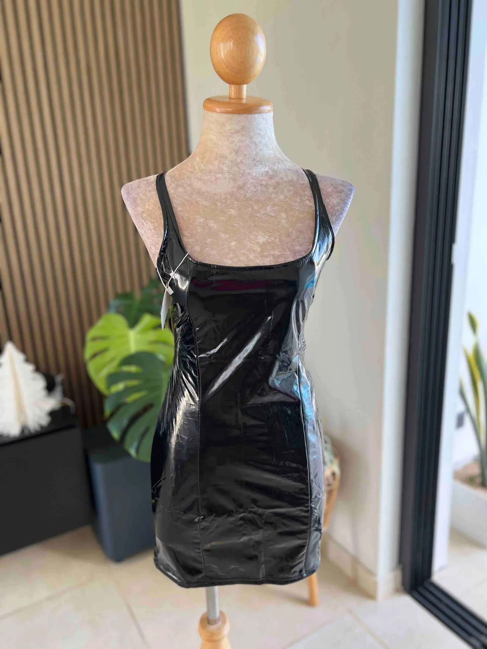 PU Leather Bodycon Dress