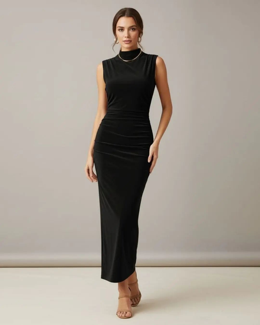 Gown With Ruched Design