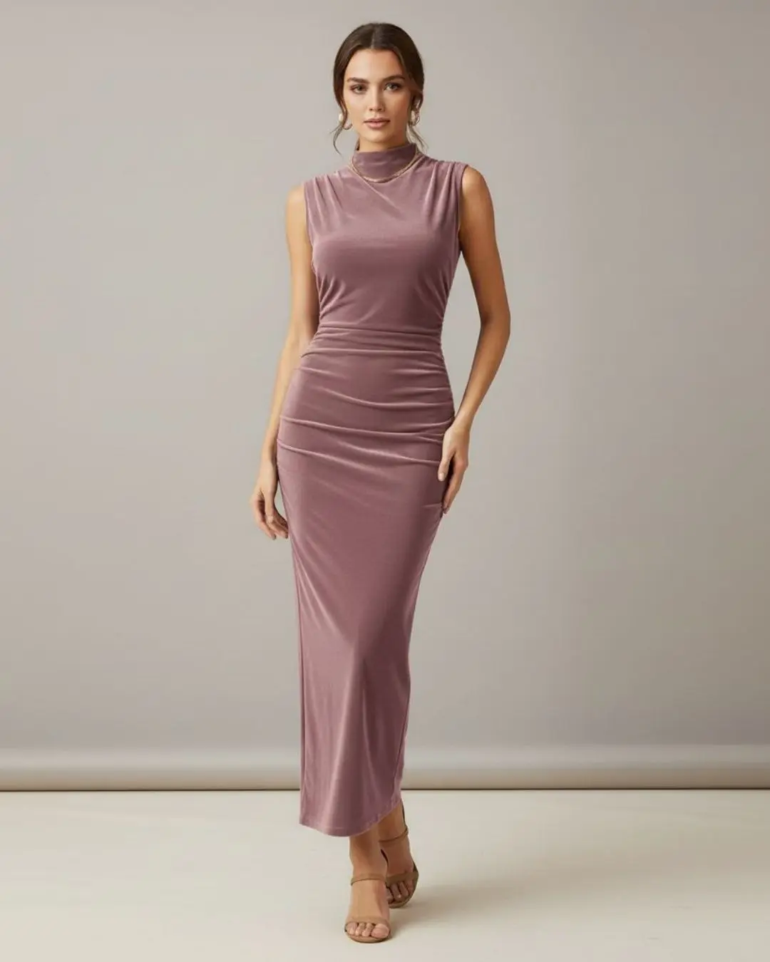 Gown With Ruched Design