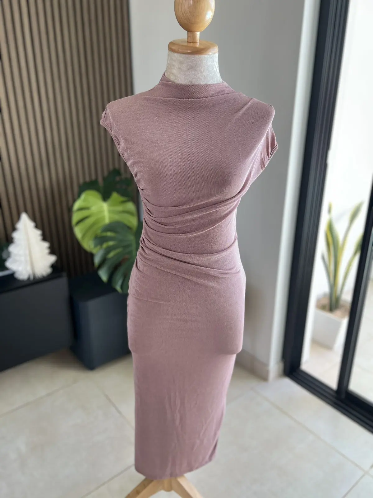 Gown With Ruched Design