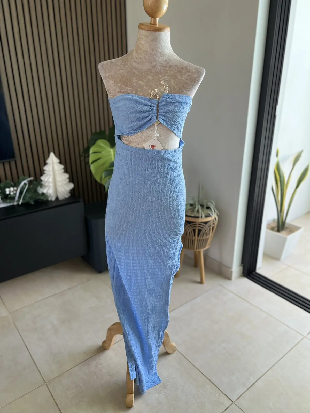 Hollow-Out Sexy Bodycon Slit Dress