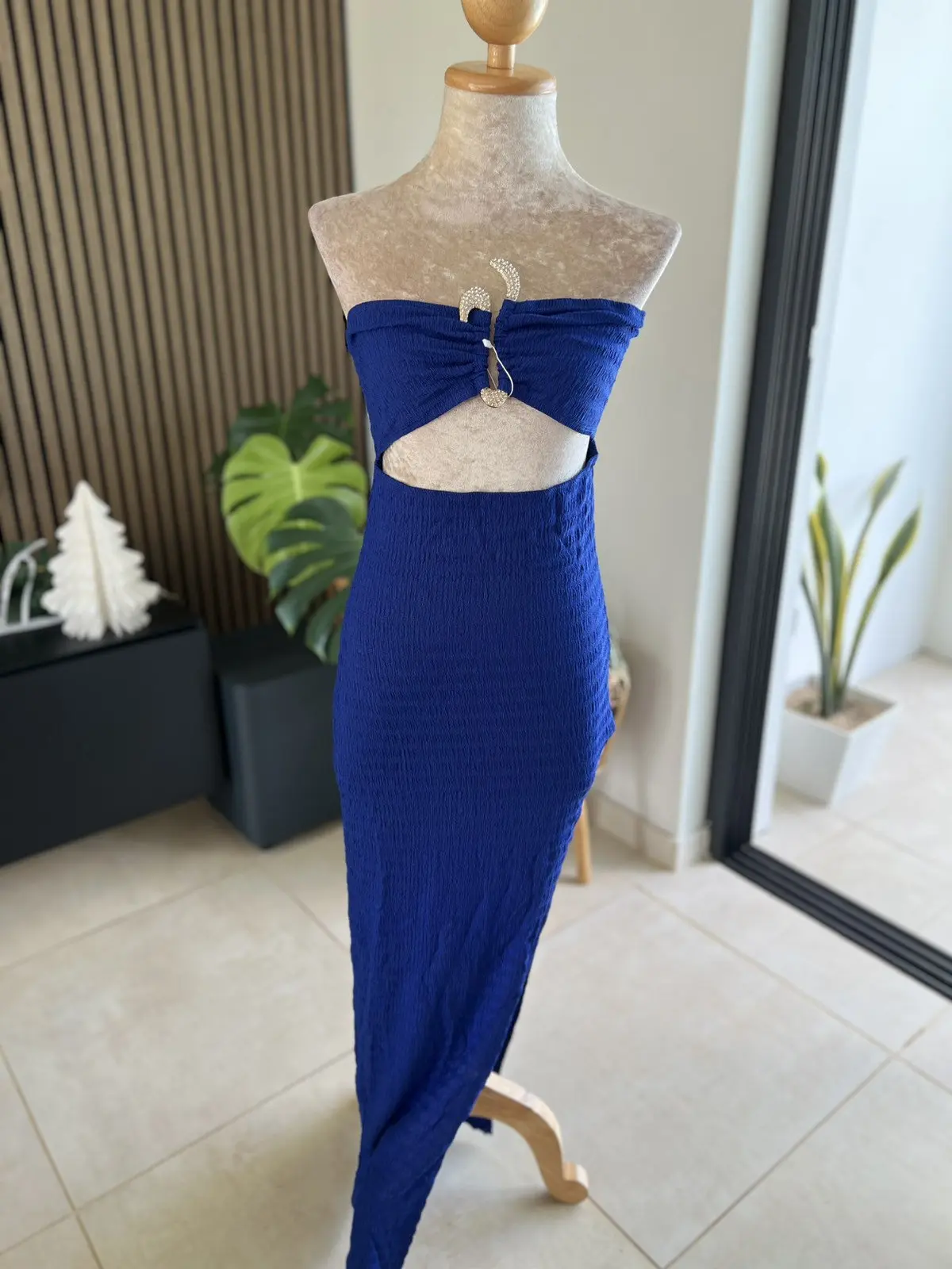 Hollow-Out Sexy Bodycon Slit Dress