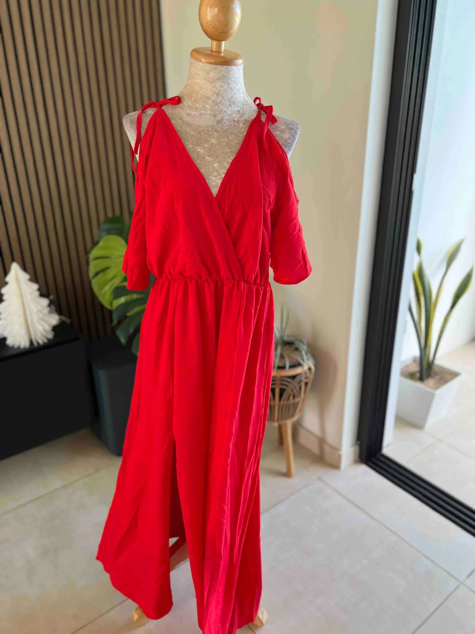Side Slit Casual Maxi Dress