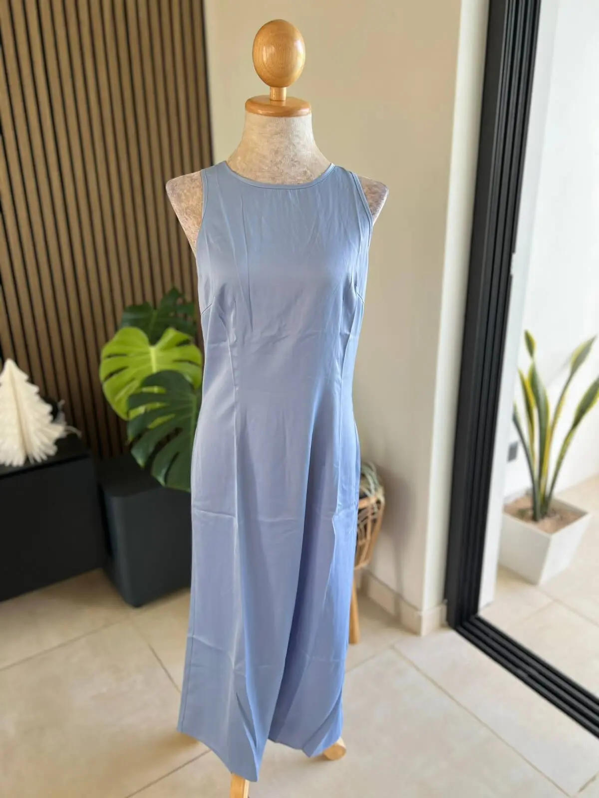 Silk Round Neck Dress