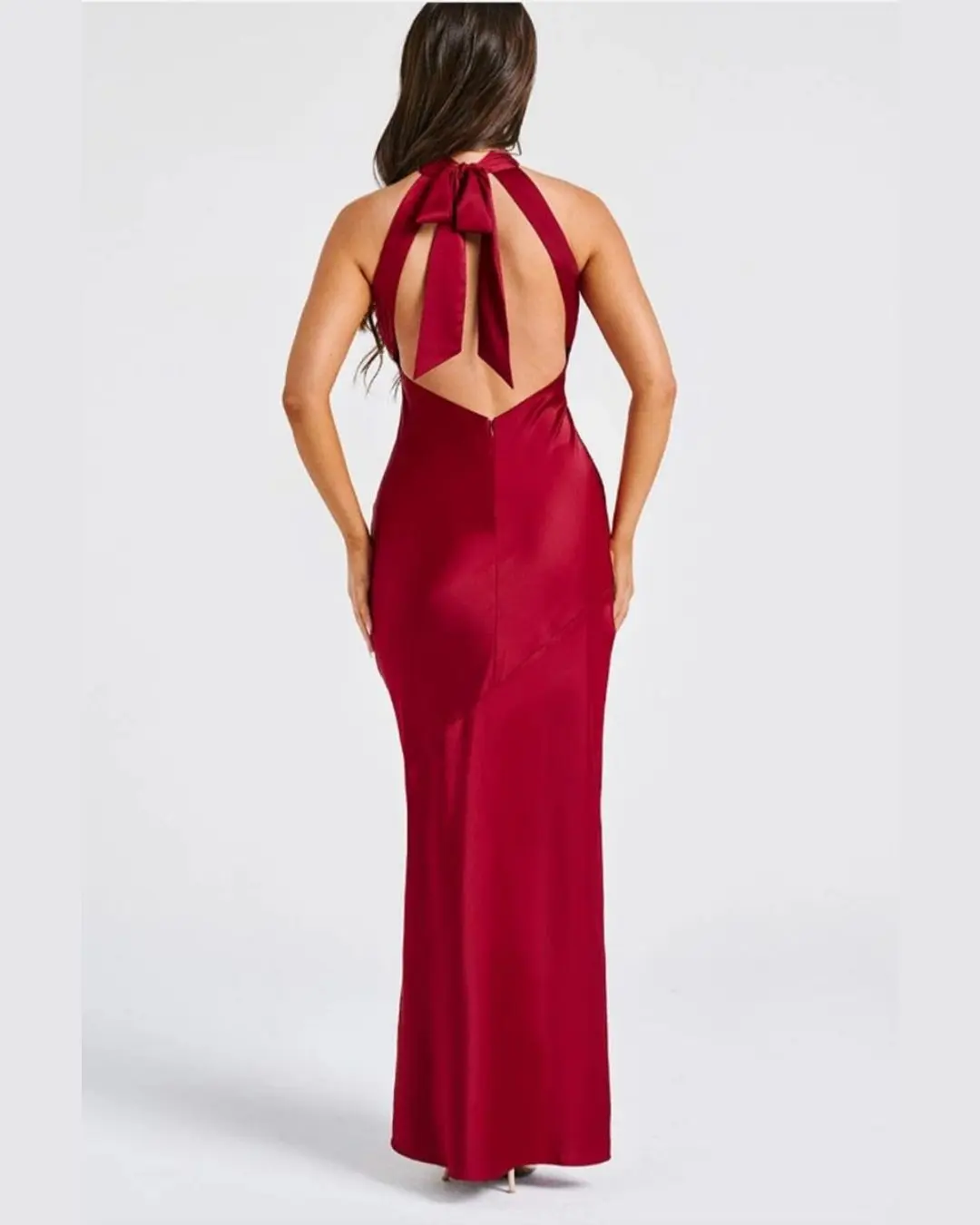Halter Neck Evening Dress