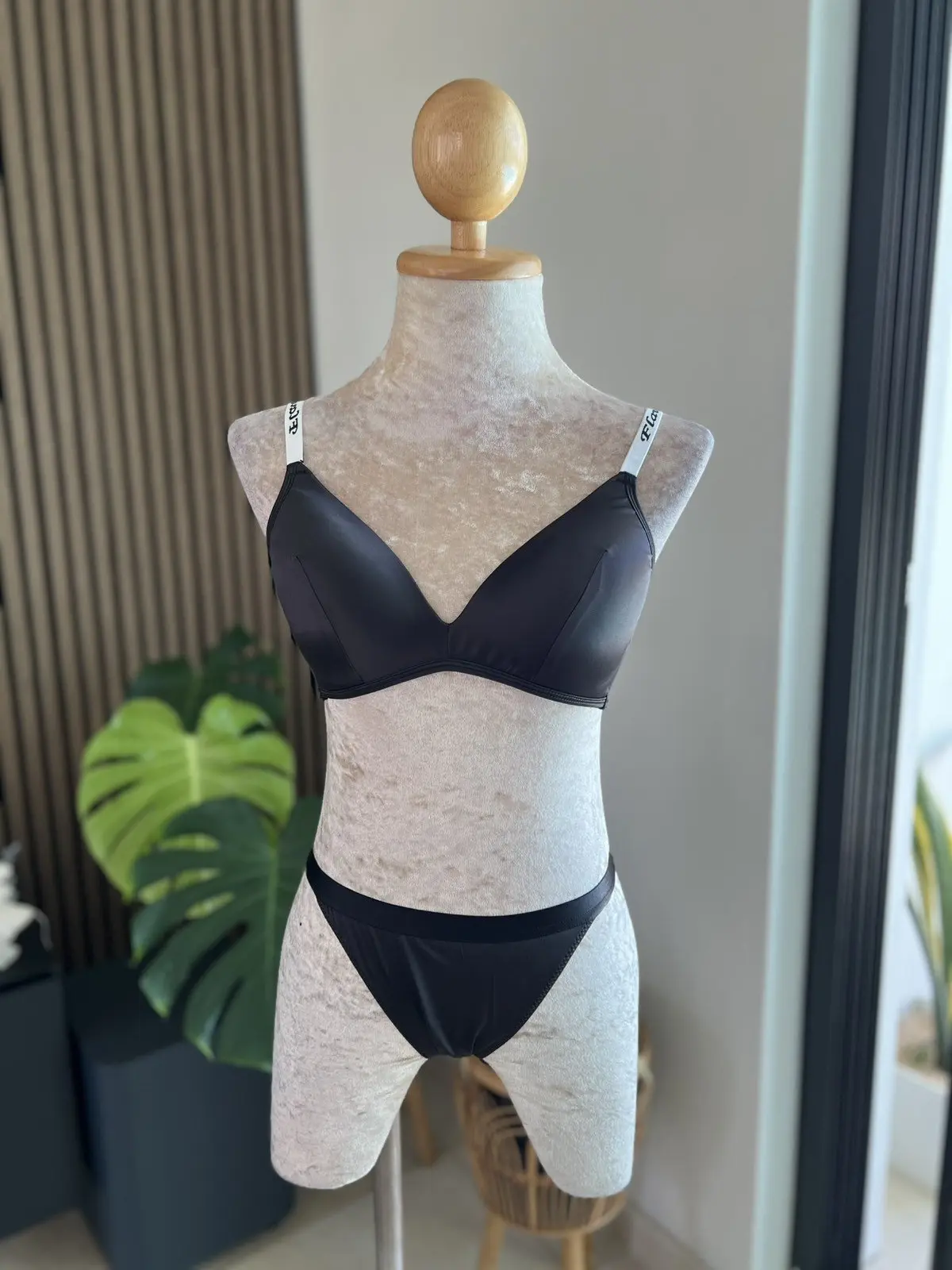Flawless Letter Strap Bra & Panty Set