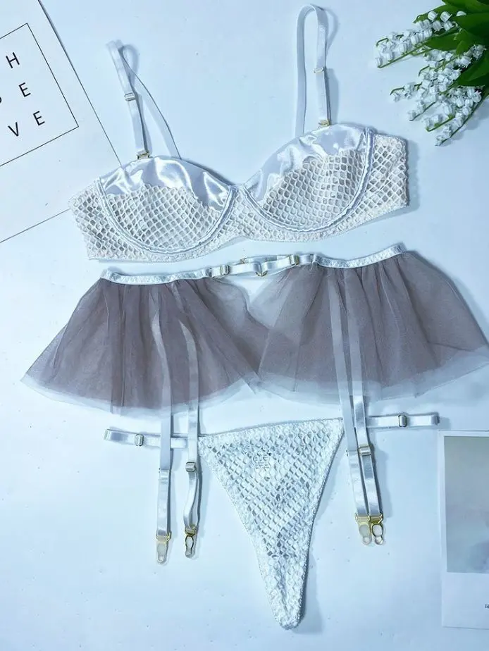 3pcs Sexy babydoll Lingerie Set Underwear