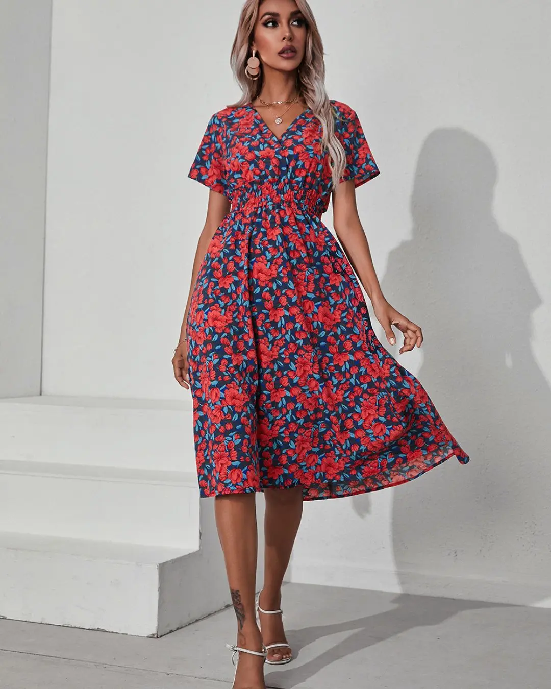 Casual Beach Midi Dress