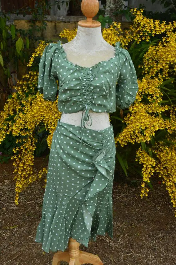 Two Pcs Polka Dot Set