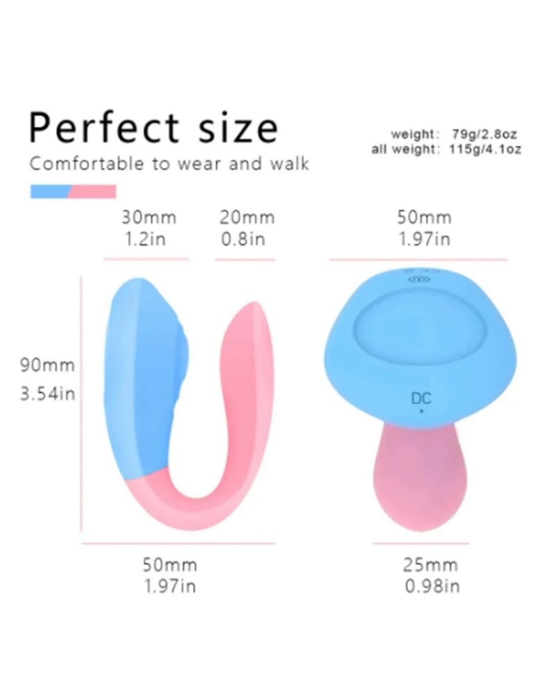 Luna App-Controlled Wearable Massager